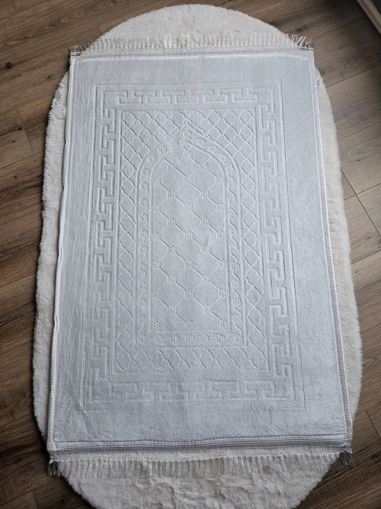 Tapis prière épais Blanc