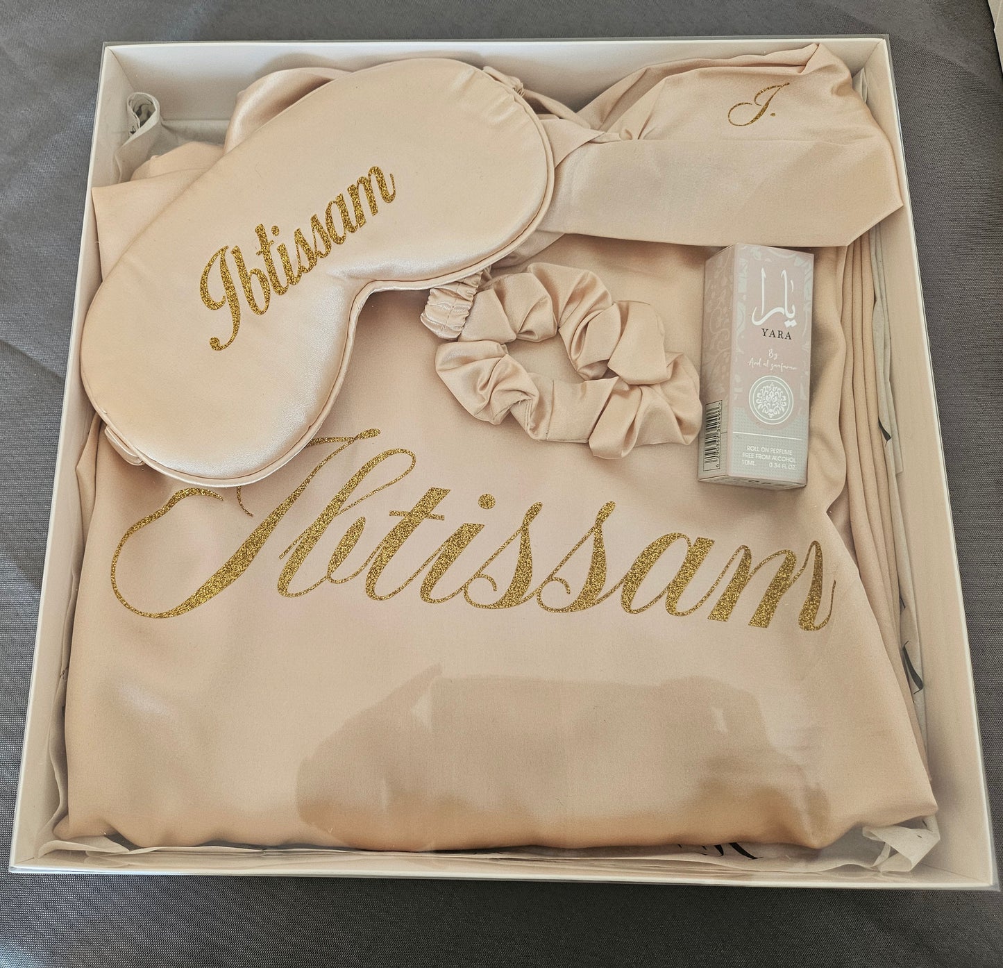 Ensemble nuisette en satin