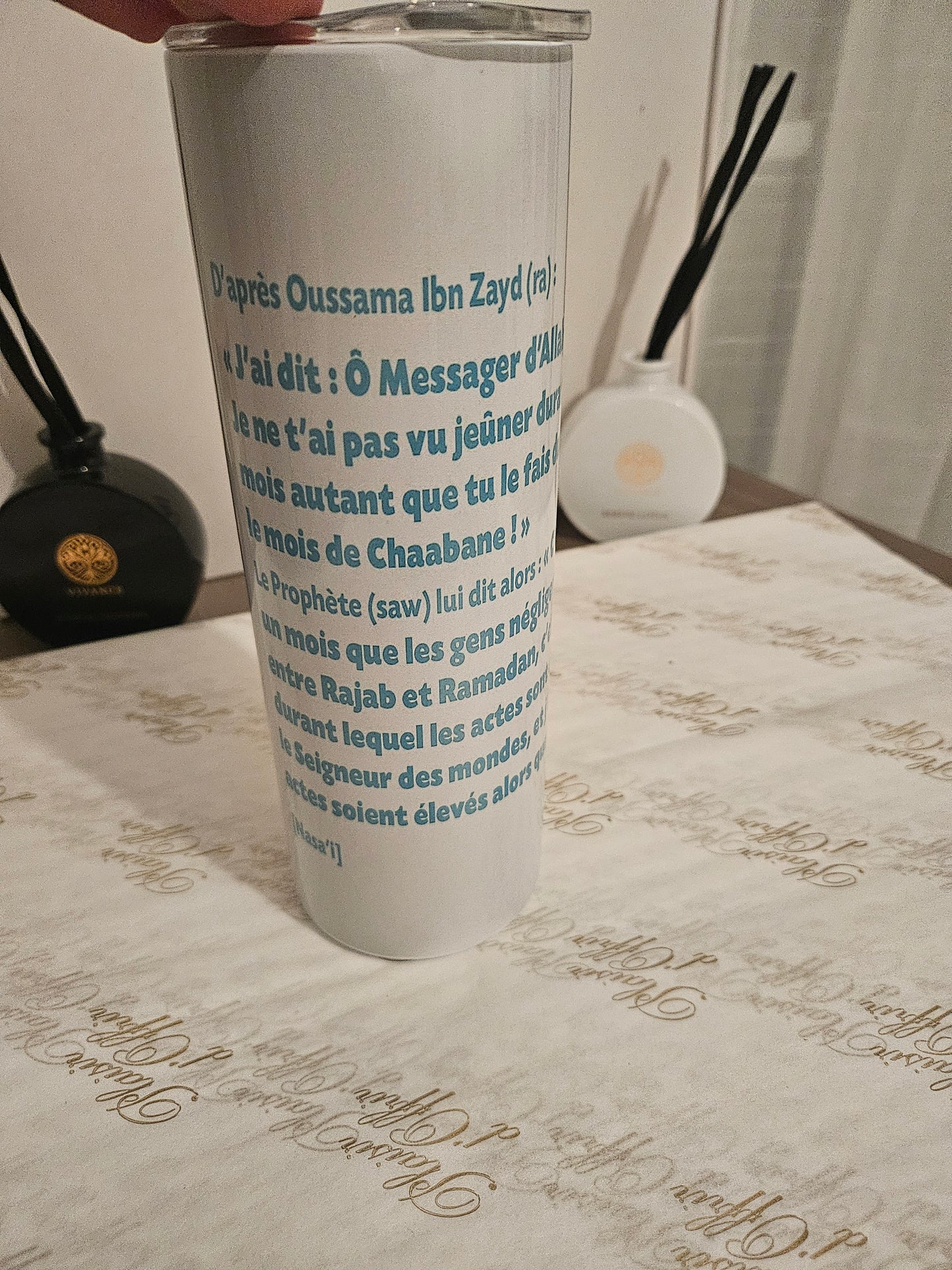 Gobelet voyage avec paille en métal