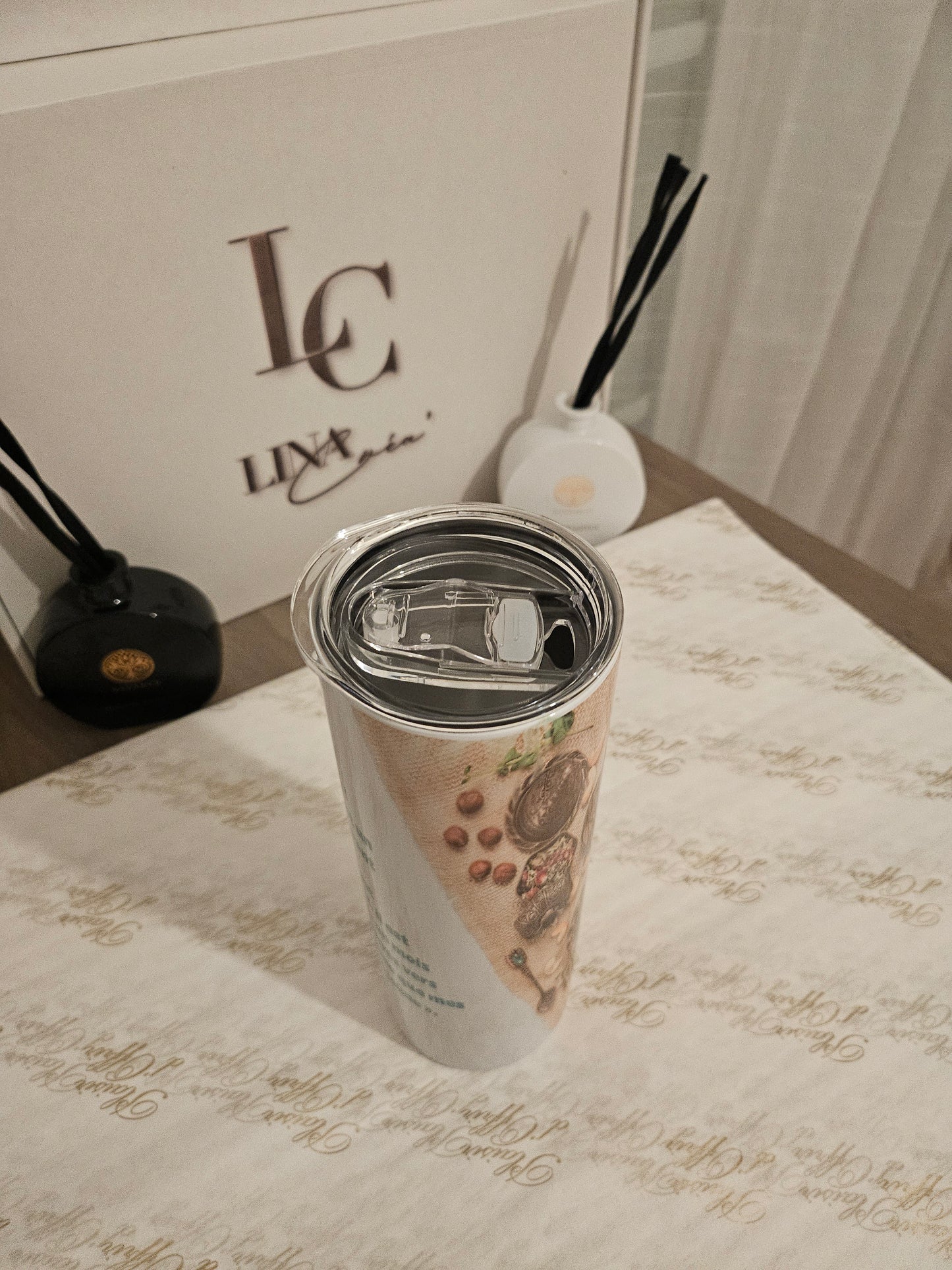 Gobelet voyage avec paille en métal