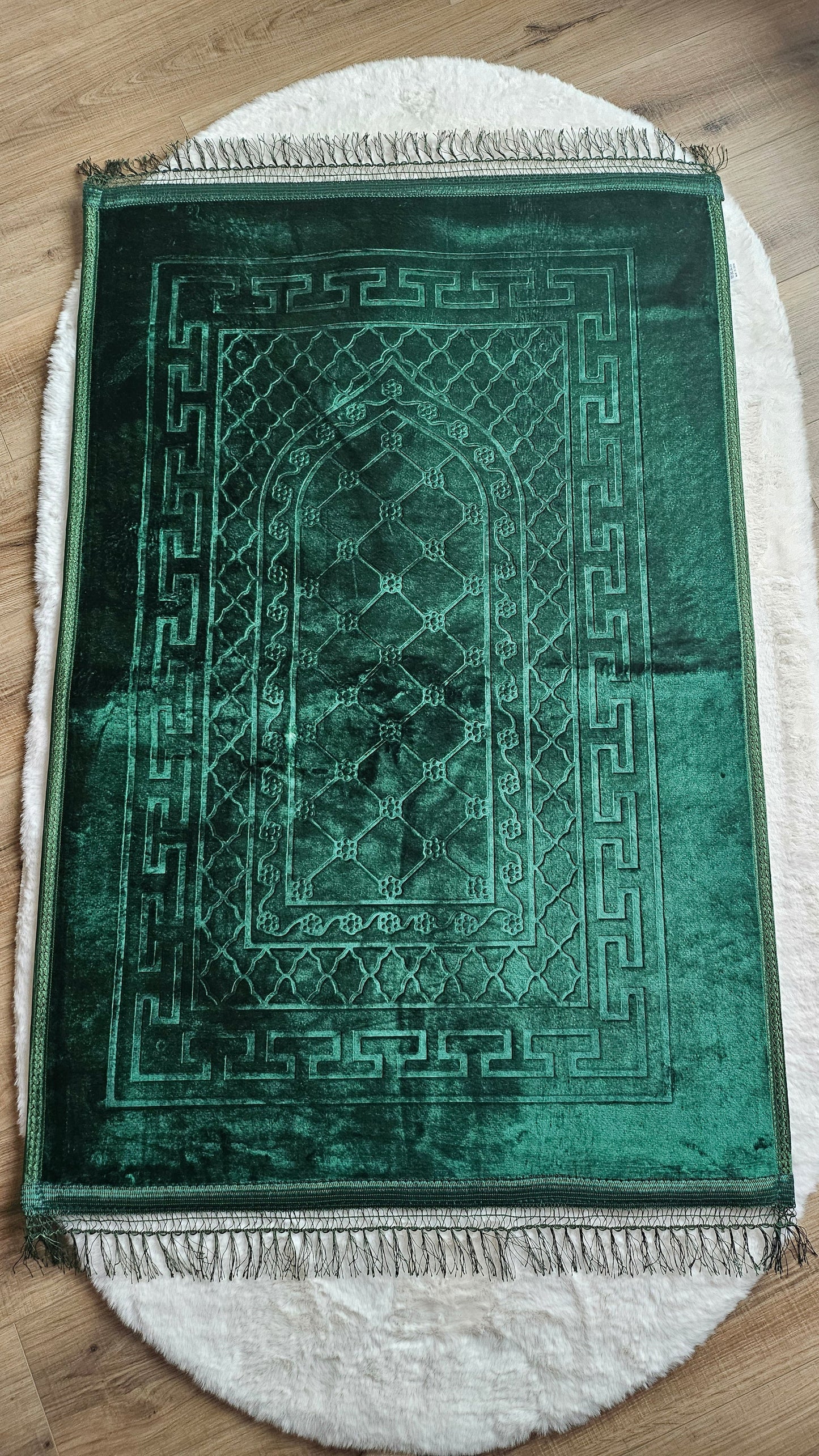 Tapis prière épais Vert