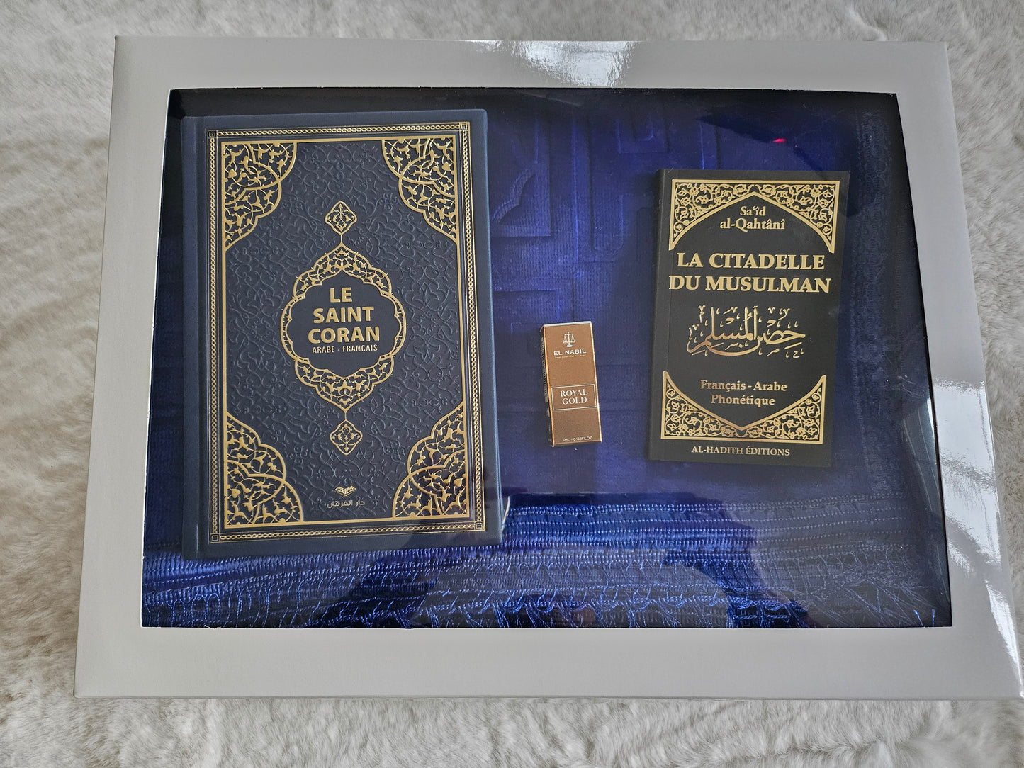 Coffret prière complet Bleu Roi