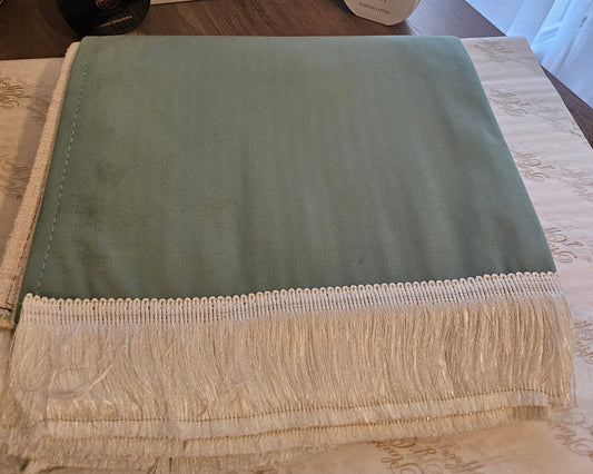 Tapis de prière premium Vert d'Eau