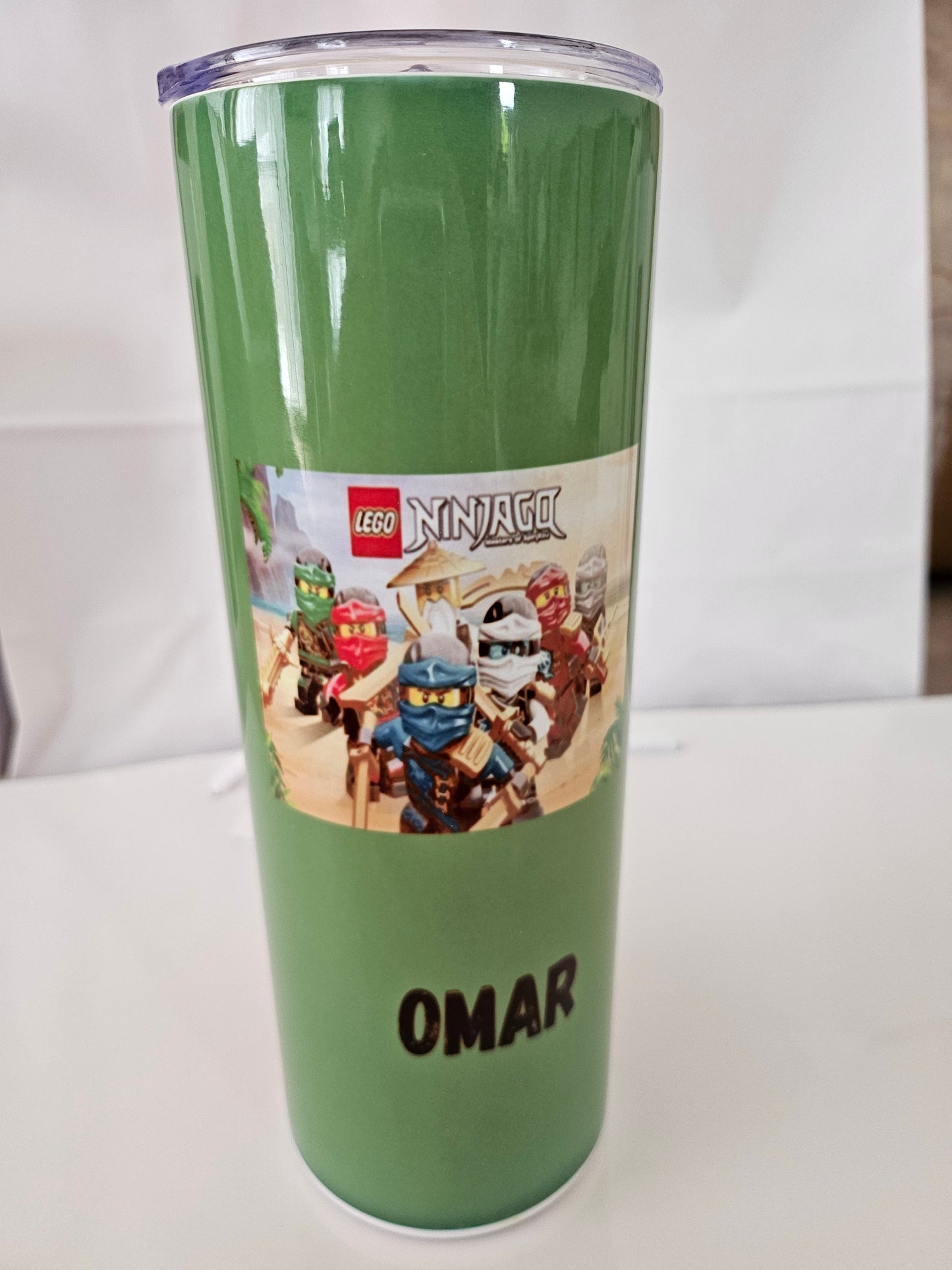 Gobelet voyage avec paille en métal