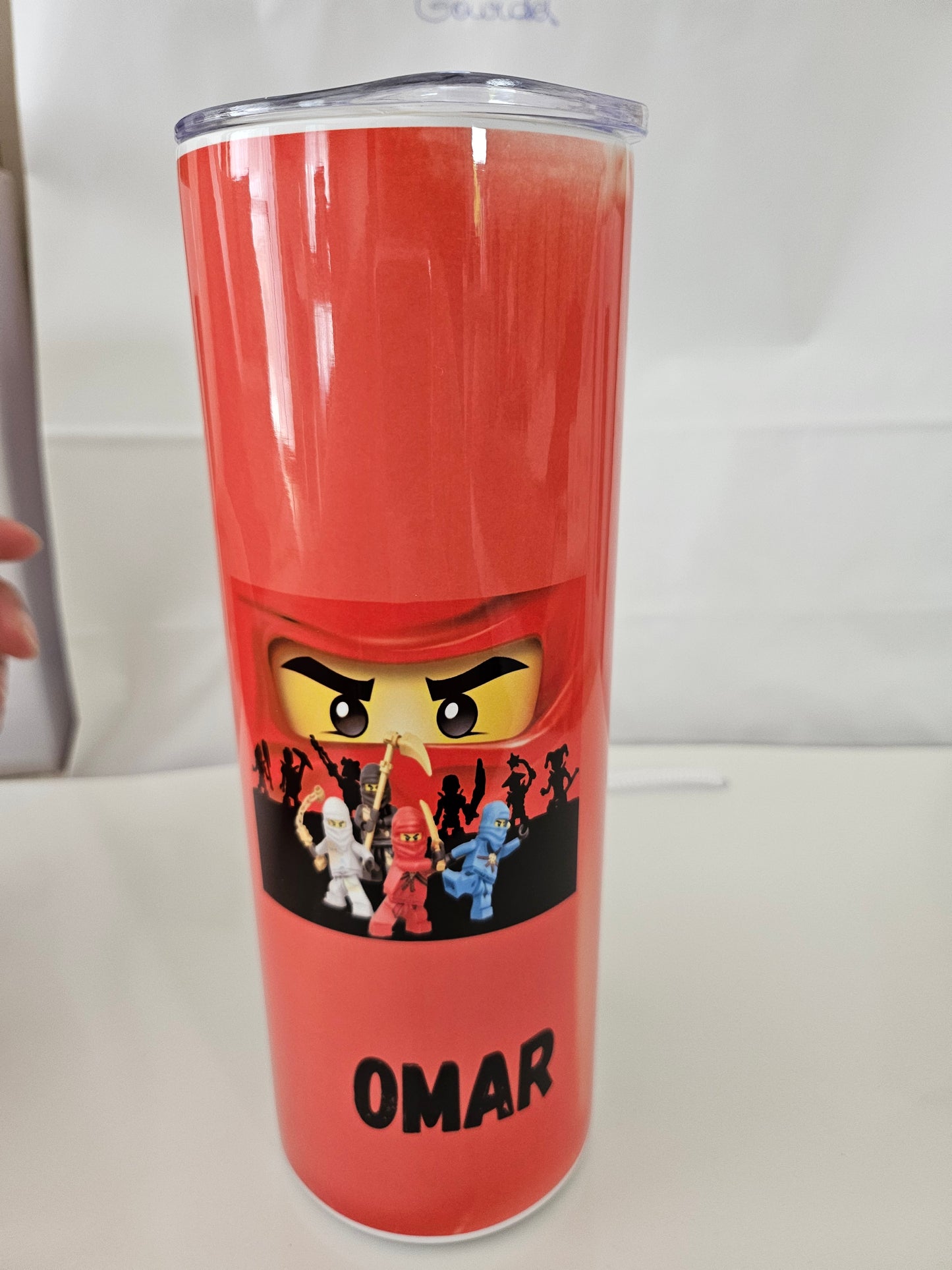 Gobelet voyage avec paille en métal